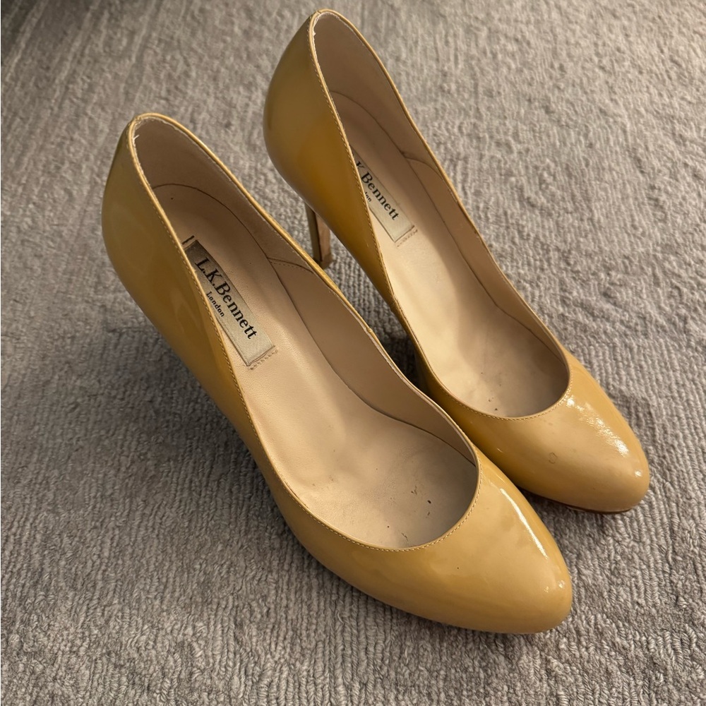 LK Bennett Nude Patent Heels